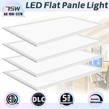 2x4ft Led Panel Light75watt 5000k Bright White Led Drop Ceiling Light 4-pack