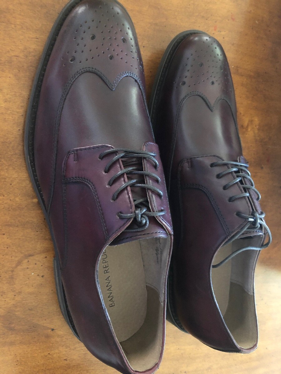 BRAND NEW Banana Republic Shoes Liam Wingtip Oxfords COGNAC SIZE 9.5 Banana Republic Men main image 4