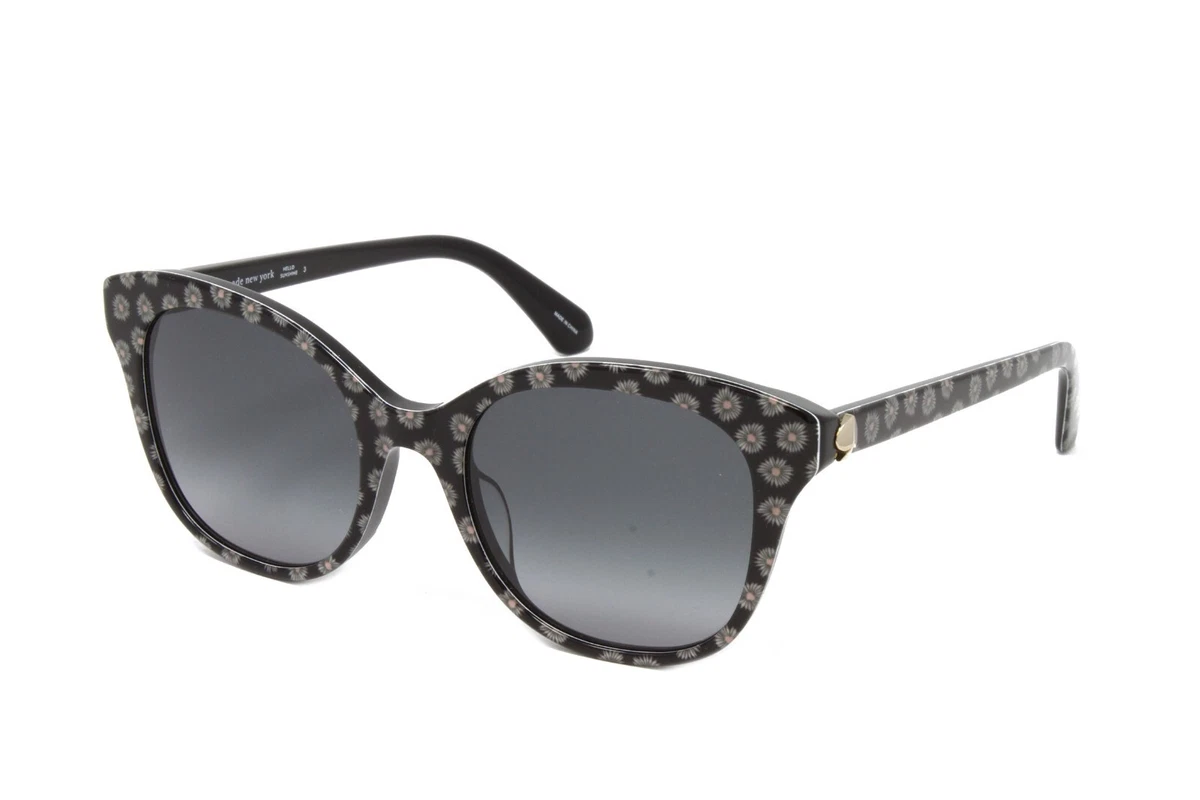 Kate Spade NEW YORK Black Sloane Butterfly Designer Wrap Sunglass 130 0807 $200 kate spade new york Black Butterfly Sunglasses for Women for  main image 2