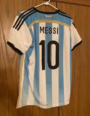Lionel Leo Messi 2014 World Cup Adidas Argentina Jersey Men's Size