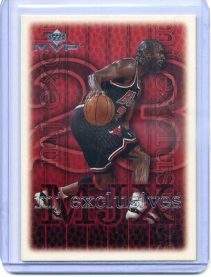 1999-00 Upper Deck UD MVP Michael Jordan Exclusives #181 Chicago Bulls 