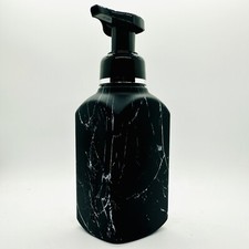 1/BATH BODY WORKS BLACK MARBLE GENTLE FOAMING HAND SOAP DISPENSER 10 OZ NEW