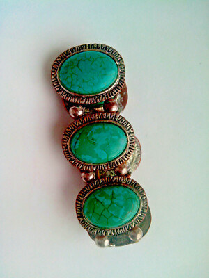 Vintage bracelet big blue stones 1980s | eBay