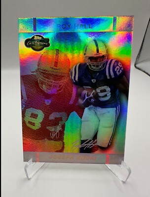 2007 Co-Signers Red Changing Faces Hyper Silver #96/150 Joseph Addai Roy Hall RC