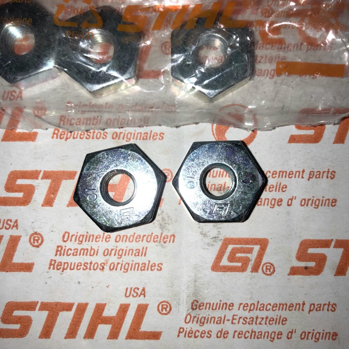Original Stihl Stabmutter M8, 2 Stück Im Pack – Perfekt Für Kettensägen