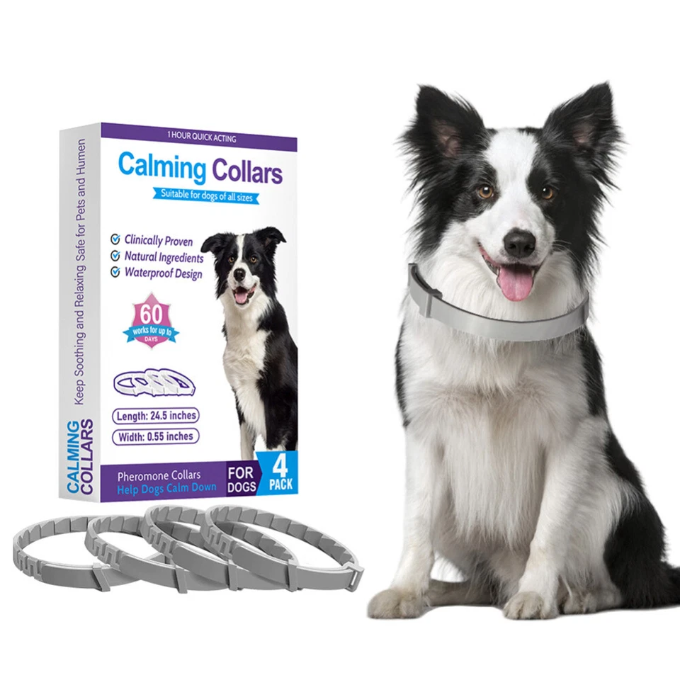 4-16pc Pet Calming Collar Adjustable Anti-anxiety for Cats Dogs Stress Reduction - image 3 of 4