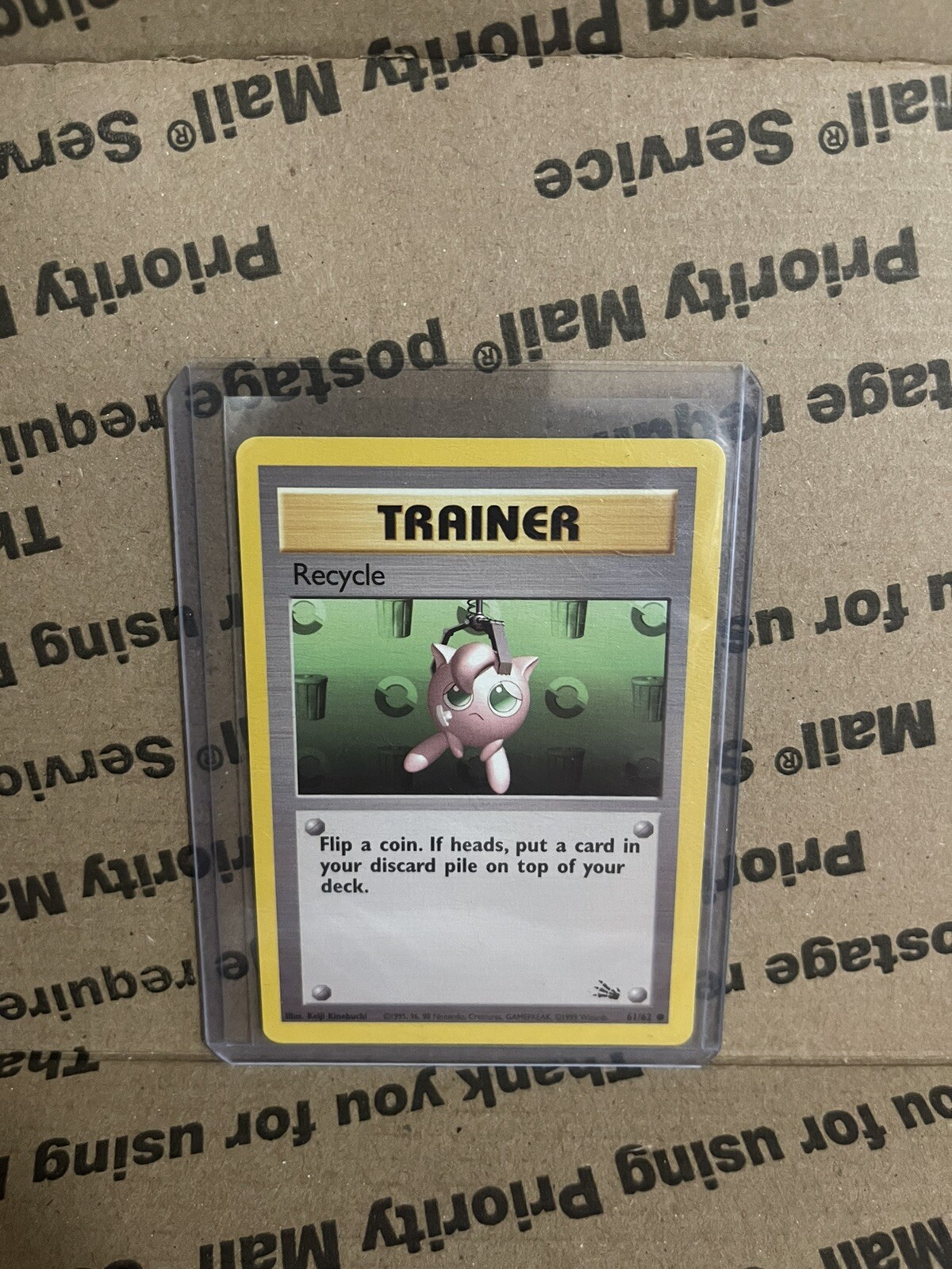 Recycle 61/62 - Fossil Set - Common Trainer - Pokemon - NM