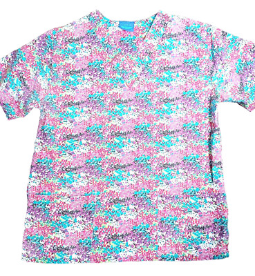 Uniform Woman's Top Size LARGE, Multicolor, machine wash, soft fabric