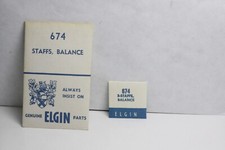 Elgin Watch balance staff for 674 21W