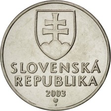 [#36636] Münze, Slowakei, 2 Koruna, 2003, STGL, Nickel plated steel, KM:13