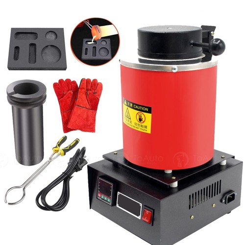 3KG Electric Metal Melting Furnace Smelter Graphite Crucible Graphite Ingot CA - Picture 1 of 16