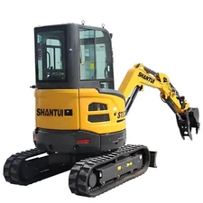 SHANTUI Mini Excavator 2.8 Ton Digger 25 HP Diesel YANMAR Engine Hydraulic Thumb