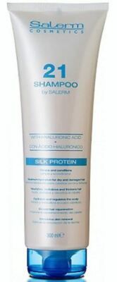 Salerm 21 Shampoo Silk Protein with Hyaluronic Acid- 300 ml 10.8 oz