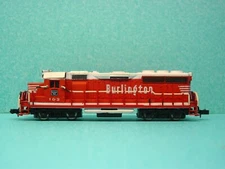 N Scale  Bachmann Burlington 4-0-4 Locomotive Red #102