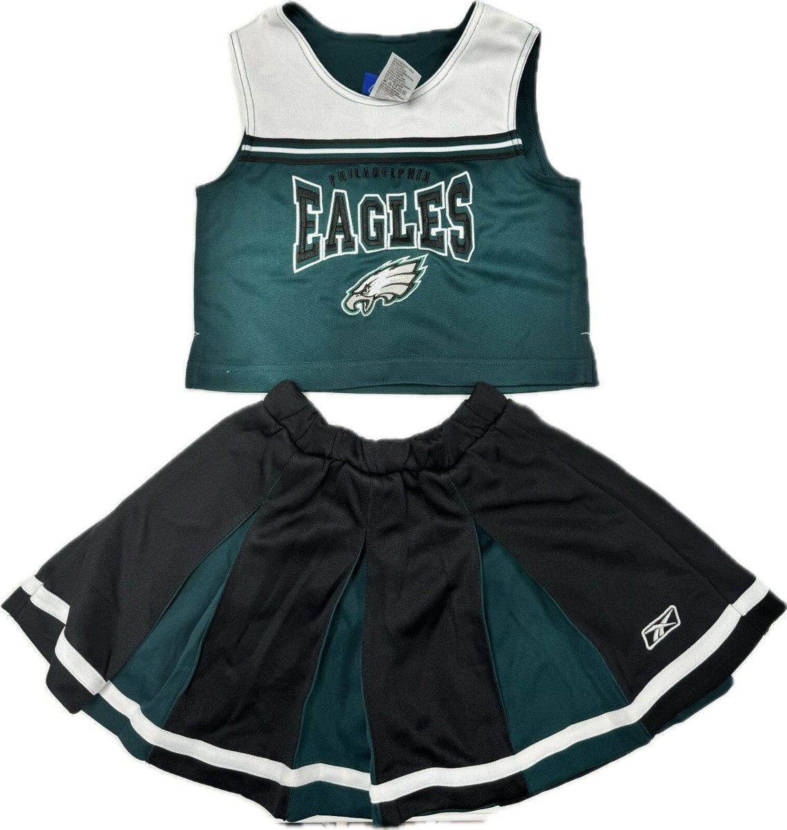 Philadelphia Eagles Embroidered Cheerleader Cheer Uniform w Tags