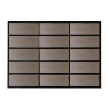 Full View Garage Door 12 ft By 9 ft Anodized Matt Black Frame With Clear Glass