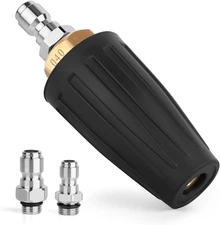 Pressure Washer Tips Turbo Nozzle, 4000 PSI Max. 5000 PSI 360° Rotating Spray Pr