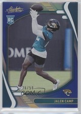 2021 Panini Absolute Rookies Spectrum Blue 26/50 Jalen Camp #187 7i2