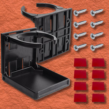 2x Folding Drink Holders Marine Boat Campervan Car Rv Cup Stand Phone Storage 2x Folding Drink Holders Marine Boat Campervan Car Rv Cup Stand Phone Storage