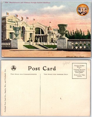 Manufacturers Foreign Exhibit Buildings Postcard
