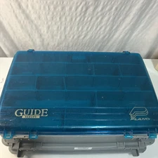 Plano Two Level Tackle Box Model 1258 Guide Series Blue Grey 