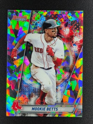 Mookie Betts 2019 Bowman's Best Atomic Refractor #8 RED SOX