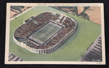 1944 Original Postcard of NOTRE DAME UNIVERSITY FOOTBALL vs TULANE-IRISH