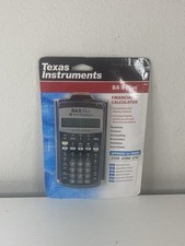 Texas Instruments Ba II Plus Handheld Financial Calculator with Cover New Sealed