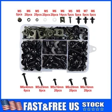 195pcs Motorcycle Complete Fairing Bolts Kit Bodywork Screws Nuts Set M5 M6 NEW