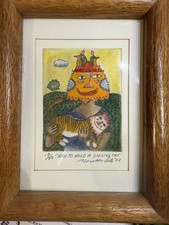 Benson Seto How to Hold a Smiling Cat Hand-painted Etching ‘83
