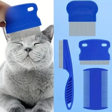 Pet Comb Beauty 4pcs Removal Fleas Lice Dandruff Knots Floating Hair Cleaning