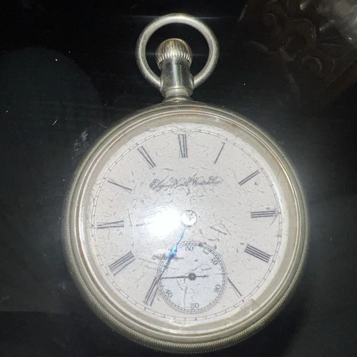 Antique 1890’s Elgin National Watch Co. For Parts Or Repairs. Runs
