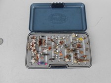 Large Lot Missori River Montana Fly Fishing Flies w/Double Case New