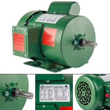 1/2 HP Single Phase Farm Duty Electric Motor 56 Frame 1800 RPM TEFC Enclosure