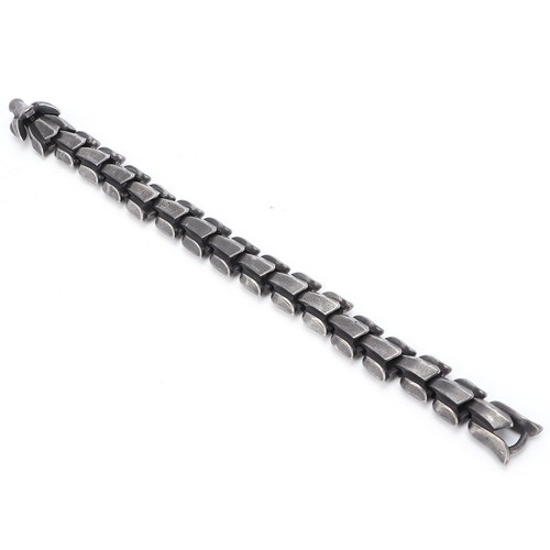 Pulsera Cadena Acero Titanio Metal Moda Elegante Punk Pulsera Joyería Fo ADS - Imagen 19 de 23