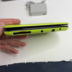 Nintendo New 3DS XL - Lime Green Mario World Console US Model W Charger Stylus