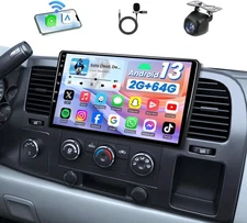 10.1'' For 2007-2013 Chevy Silverado GMC Sierra Carplay Stereo Radio Android 64G