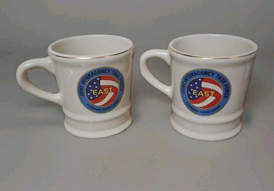 Joint Interagency Task Force (JIATF) East Lot Of 2 Ceramic Coffee Tea Mugs Cups