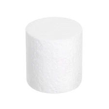 Round Foam Cake Dummy, 2" x 2" White Fake Cake Circles Dummies