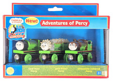Thomas  Friends ADVENTURES OF PERCY 2004 Edition Wooden Railway Engines LC99123