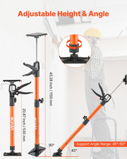 VEVOR Cabinet Jack Support Pole, 2-Pack, 20.8-45.3 Inch Steel Telescopic Quick S