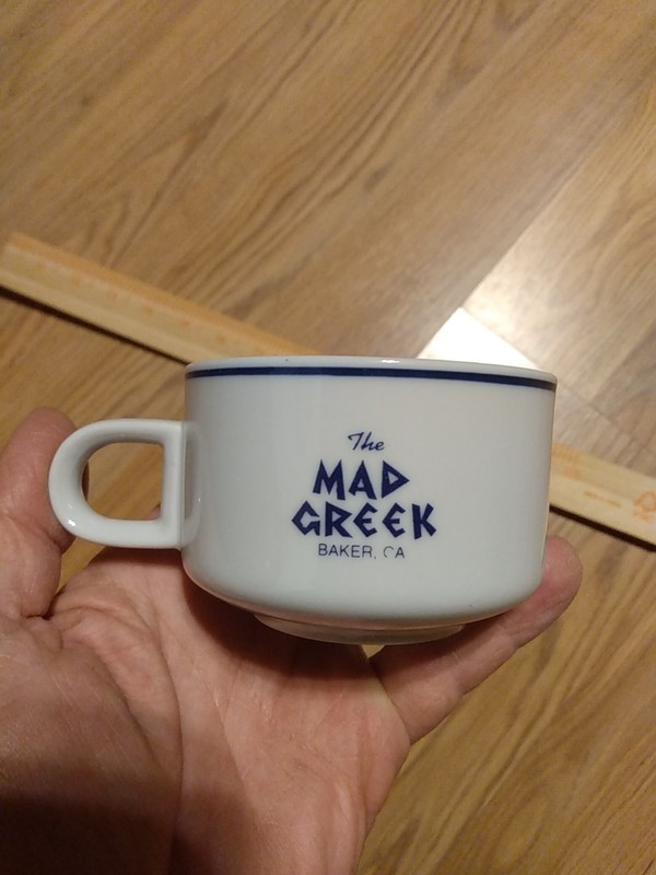 The Mad Greek /Geek Teacup/American Airlines