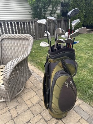 Complete Set Men s Golf Clubs Adams Irons Wilson Driver Nike Putter Bag Balls