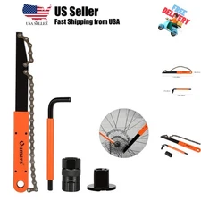 Bike Cassette Removal Tool with Chain Whip and Auxiliary Wrench Bicycle Sproc...