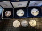 Lot of 6 American Silver Eagle 1988, 1989 2000, 2001, 2017  1oz .999 Fine Silver