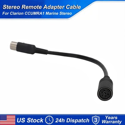 For Clarion CCUMRA1 Marine Stereo Remote Adapter Cable 8 Pin Male to 6Pin Female