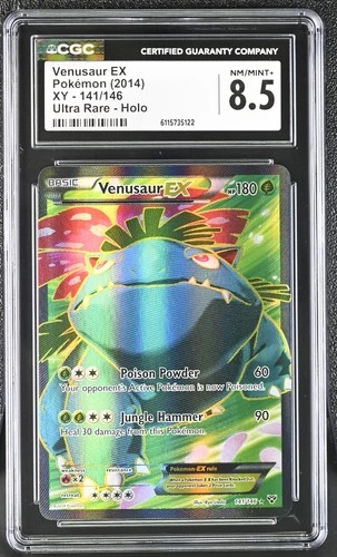 CGC 8.5 Venusaur EX 2014 XY Base Set 141/146 Ultra Rare Holo Pokemon Card