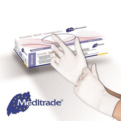 Einmal Handschuhe Latex natur - Einweghandschuhe Meditrade Gentle Skin compact+