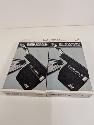 2 x Smith-Corona Schreibmaschine Farbbandkassette 07 Re-rite Film einmalig Vintage