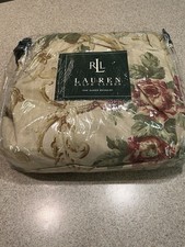 Camicia da letto RALPH LAUREN Grosvenor Queen floreale con volant antipolvere 15" Cottage